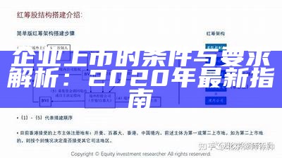 企业上市的条件与要求解析：2020年最新指南