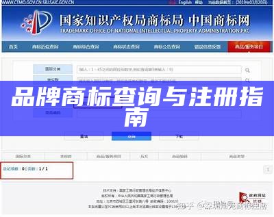 品牌商标查询与注册指南