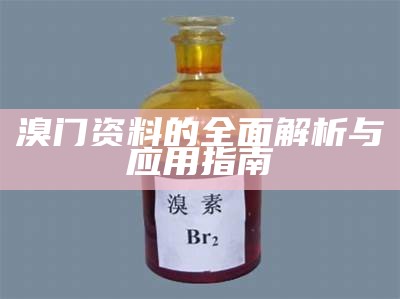 溴门资料的全面解析与应用指南