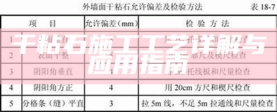 干粘石施工工艺详解与应用指南