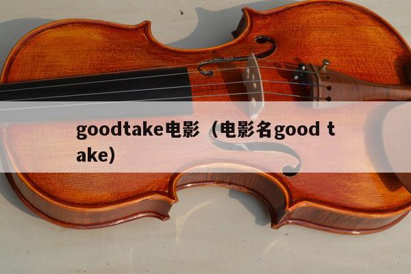 goodtake电影（电影名good take） 第1张