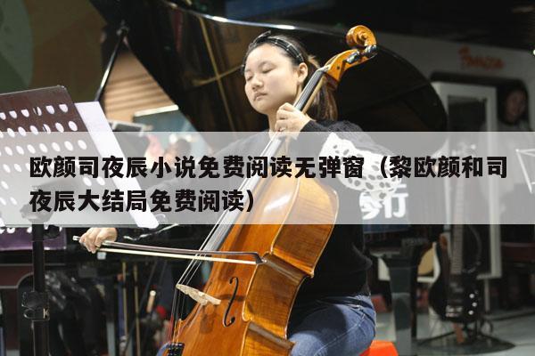 欧颜司夜辰小说免费阅读无弹窗（黎欧颜和司夜辰大结局免费阅读） 第1张