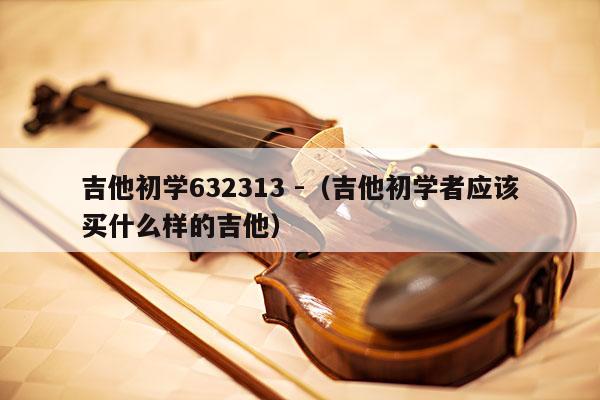 吉他初学632313 -（吉他初学者应该买什么样的吉他） 第1张