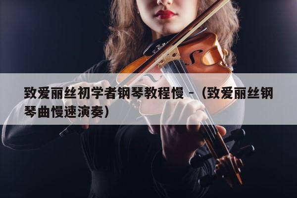 致爱丽丝初学者钢琴教程慢 -（致爱丽丝钢琴曲慢速演奏） 第1张