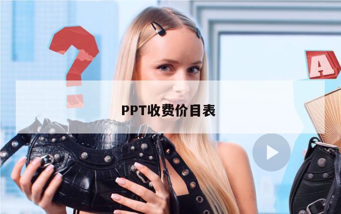 PPT收费价目表 