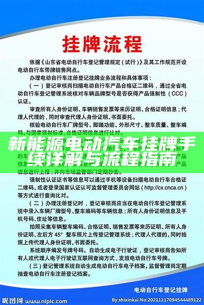 新能源电动汽车挂牌手续详解与流程指南